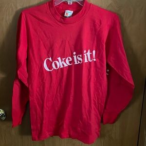Vintage “Coke is it!” Long sleeve T-shirt size small